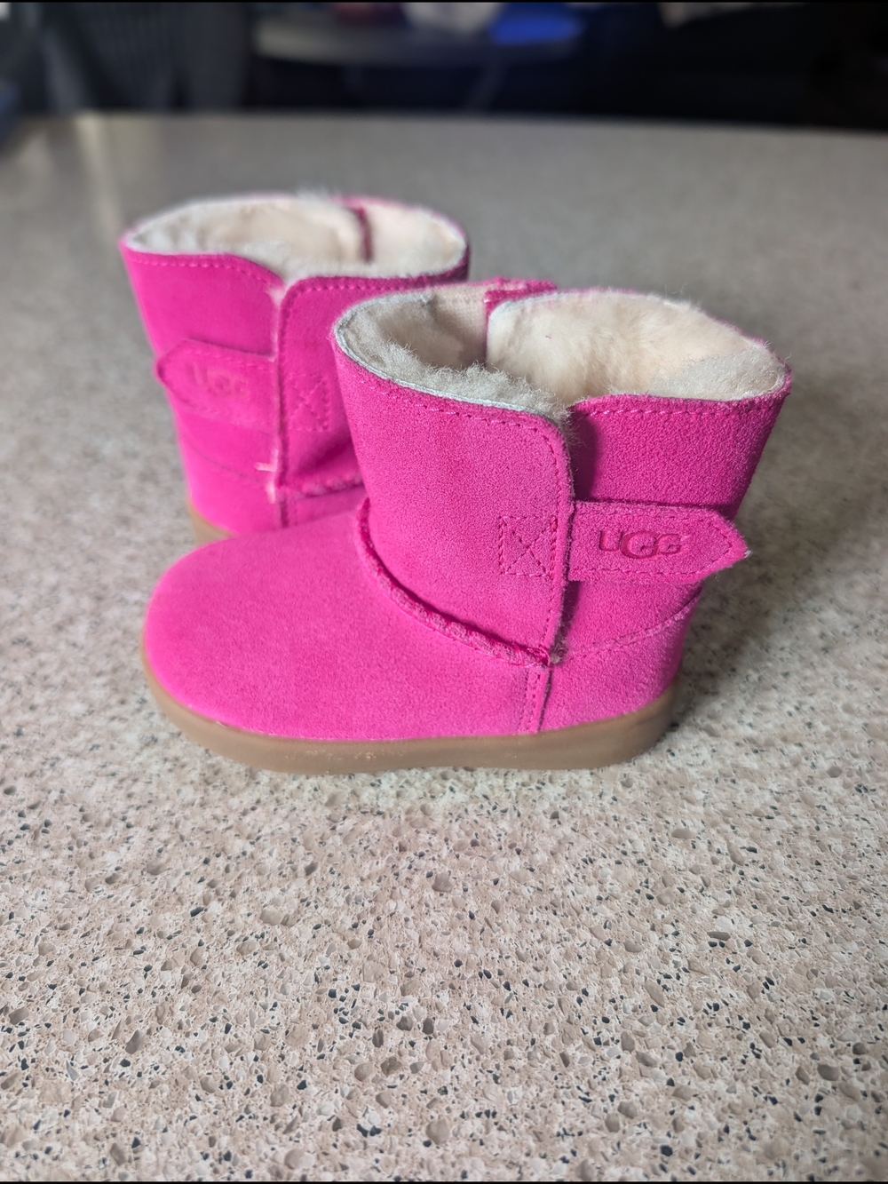 UGG Kids Pink Sheepskin Boot